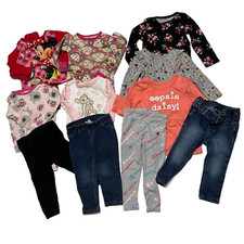 Lote de 15 peças de roupas para bebês meninas pacote com 4 conjuntos de pijama jeans legging bodysuit 18 M comprar usado  Enviando para Brazil