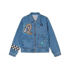 Jaqueta de trabalho Stussy Noma jeans com zíper. Tamanho XL Lk comprar usado  Enviando para Brazil