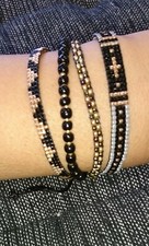 Bracelet rangs perles d'occasion  Dinard