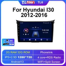 Rádio de carro GPS Carplay tela reprodutor estéreo para Hyundai i30 Elantra GT 2012-2016 comprar usado  Enviando para Brazil