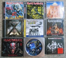 Iron Maiden 9 CD Lot Piece of Mind Powerslave Flight 666 & more Very Clean, usado comprar usado  Enviando para Brazil