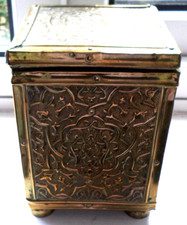 Brass tea caddy for sale  POTTERS BAR