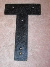 "T" - Vintage 6" de altura letras de madeira do alfabeto - Faça seu próprio sinal/dizer comprar usado  Enviando para Brazil