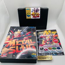 SNK NEO GEO AES ROM Metal Slug Videojuegos Software Convertir con Caja Manual Usado, usado segunda mano  Embacar hacia Argentina