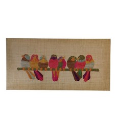 Pássaros coloridos boêmios em um fio arte de parede tela de vime tecida à mão 47" x 24" comprar usado Pássaros coloridos boêmios em um fio arte de parede tela de vime tecida à mão 47" x 24" comprar usado  Enviando para Brazil
