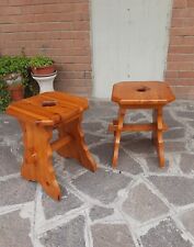 Coppia sgabelli legno usato  Carpi