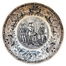 Assiette ancienne sarreguemine d'occasion  Criel-sur-Mer