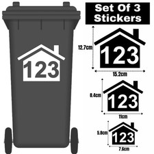 3xwhite wheelie bin for sale  ILFORD