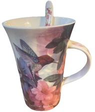 Caneca xícara de café Burton+BURTON beija-flor CAROLYN SHORES WRIGHT com colher comprar usado  Enviando para Brazil