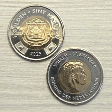 Tartarugas marinhas SINT MAARTEN 1 florim 2025 UNC (NÃO a versão de Curaçao) comprar usado  Enviando para Brazil