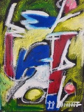 ölbild abstrakt gemälde gebraucht kaufen  Bad Münstereifel