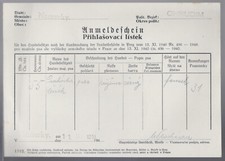 Gel beleginhalt anmeldeschein gebraucht kaufen  Bad Bibra