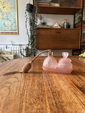 Vintage frosted pink for sale  LONDON