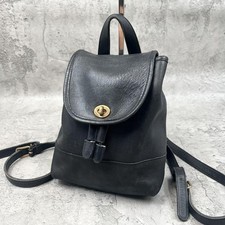 Usado, COACH Vintage 9960 Mochila Pequena de Couro Preto Bolsa de Dia Usada comprar usado  Enviando para Brazil