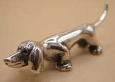 Usado, Dachshund/cão salsicha miniatura prata esterlina com marca registrada inglês doce comprar usado  Enviando para Brazil