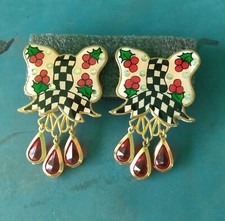 Orecchini natalizi vintage usato  Milano