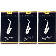 Palhetas de saxofone alto tradicionais Vandoren - 2,5 (pacote com 30) comprar usado  Enviando para Brazil