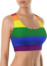 Rainbow bra racerback for sale  Plymouth