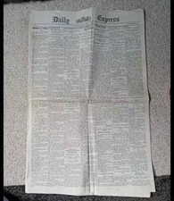 Daily express newspaper for sale  PORTLAND