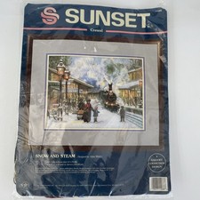 Sunset crewel embroidery for sale  WHITSTABLE