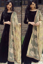 Lindo Vestido de Noiva Dupatta Pesado Novo Vestido de Designer de Renda de Veludo Preto comprar usado  Enviando para Brazil