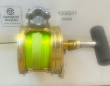Carretel de pesca Fin Nor LIGHT 50 grande jogo com braçadeira e linha de vara comprar usado  Enviando para Brazil