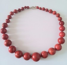 Vintage massive korallenkette gebraucht kaufen  Laupheim