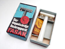 FASAN Rasierer Schrägschnitt Solingen Slant head DE cream Razor WW2 Lid Box (2), usado comprar usado  Enviando para Brazil