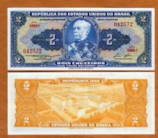 Usado, Brasil, 2 cruzeiros (1958), P-151b, UNC comprar usado  Enviando para Brazil