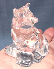 Estatueta de raposa de vidro transparente HADELAND GLASSVERK Noruega, 2,75" de altura EPOC comprar usado  Enviando para Brazil
