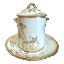 AB J & C LOUISE FRASCO DE PORCELANA DOURADO PINTADO À MÃO LEITE CONDENSADO comprar usado  Enviando para Brazil