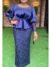 Usado, Vestidos de festa femininos plus size moda renda vestidos de casamento elegante vestido maxi comprar usado  Enviando para Brazil