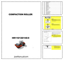 Manual do operador de rolo compactador Hyundai HR110C 120C 140C 9 PDF comprar usado  Enviando para Brazil