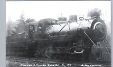 COLÔMBIA & NEHALEM-RIVER RAILROAD STEAM ENGINE CREW foto real cartão postal rppc abelha comprar usado  Enviando para Brazil