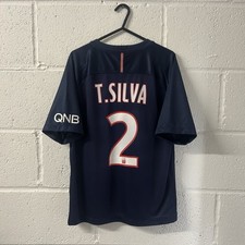Camisa de futebol Paris Saint Germain PSG Home 2016/17 T. Silva #2 tamanho pequeno Nike comprar usado  Enviando para Brazil