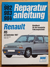 Renault R5 TC TL TR TSE TXE GL GTE GTL GTR GTS GTX Turbo Repair Manual No 982 comprar usado  Enviando para Brazil