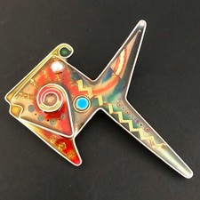 *Broche vintage modernista Yossi Steinberg PEIXE, usado comprar usado  Enviando para Brazil