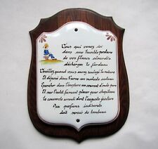 Grande plaque citation d'occasion  Colmar