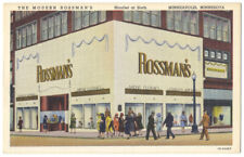 MINNEAPOLIS MN - Tienda de ropa Rossman's - Interés judío - Postal de lino de 1941 segunda mano  Embacar hacia Argentina