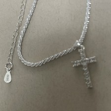 Silvery necklace bracelet for sale  CHELTENHAM