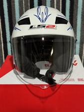 Capacete de rosto aberto LS2 OF569 com liberação rápida tamanho pequeno pérola branco  comprar usado  Enviando para Brazil