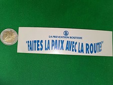 Autocollant prevention routier d'occasion  Bully-les-Mines