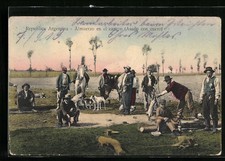 Ansichtskarte Argentina, Almuerzo en el campo, Bauern mit Hunden  comprar usado Ansichtskarte Argentina, Almuerzo en el campo, Bauern mit Hunden  comprar usado  Enviando para Brazil