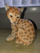 Lomonosov porcelain leopard for sale  SWAFFHAM