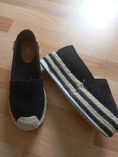Plateau espadrilles schwarz gebraucht kaufen  Dillingen a.d.Donau
