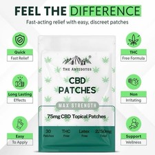 The Antidotes total CBD- 75 CBD Patches-75mg Topical CBD Patches  Free Delievery comprar usado  Enviando para Brazil