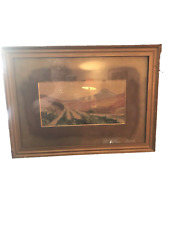 Signed watercolour painting for sale  TORRINGTON