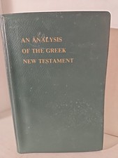 An Analysis Of The Greek New Testament, 1981 Christian Book,  Rome Biblical Inst comprar usado An Analysis Of The Greek New Testament, 1981 Christian Book,  Rome Biblical Inst comprar usado  Enviando para Brazil