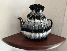 Hand knitted black for sale  FELTHAM