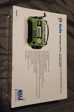 Rádio meteorológico digital Kaito Voyager Pro KA600 manivela solar AM/FM SW, verde comprar usado  Enviando para Brazil